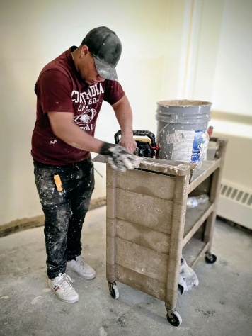 Construction finishing work